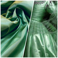 NEW Duchess Davis Designer “Faux Silk” Fabric Mermaid Aqua Sea Foam - Fancy Styles Fabric Pierre Frey Lee Jofa Brunschwig & Fils