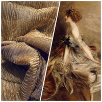 NEW Lady Daffodil 100% Silk & Lurex Crinkle Chiffon Fabric Copper - Fancy Styles Fabric Pierre Frey Lee Jofa Brunschwig & Fils