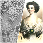 NEW! Lady Hermosa Crochet Lace Fabric By The Yard- White
