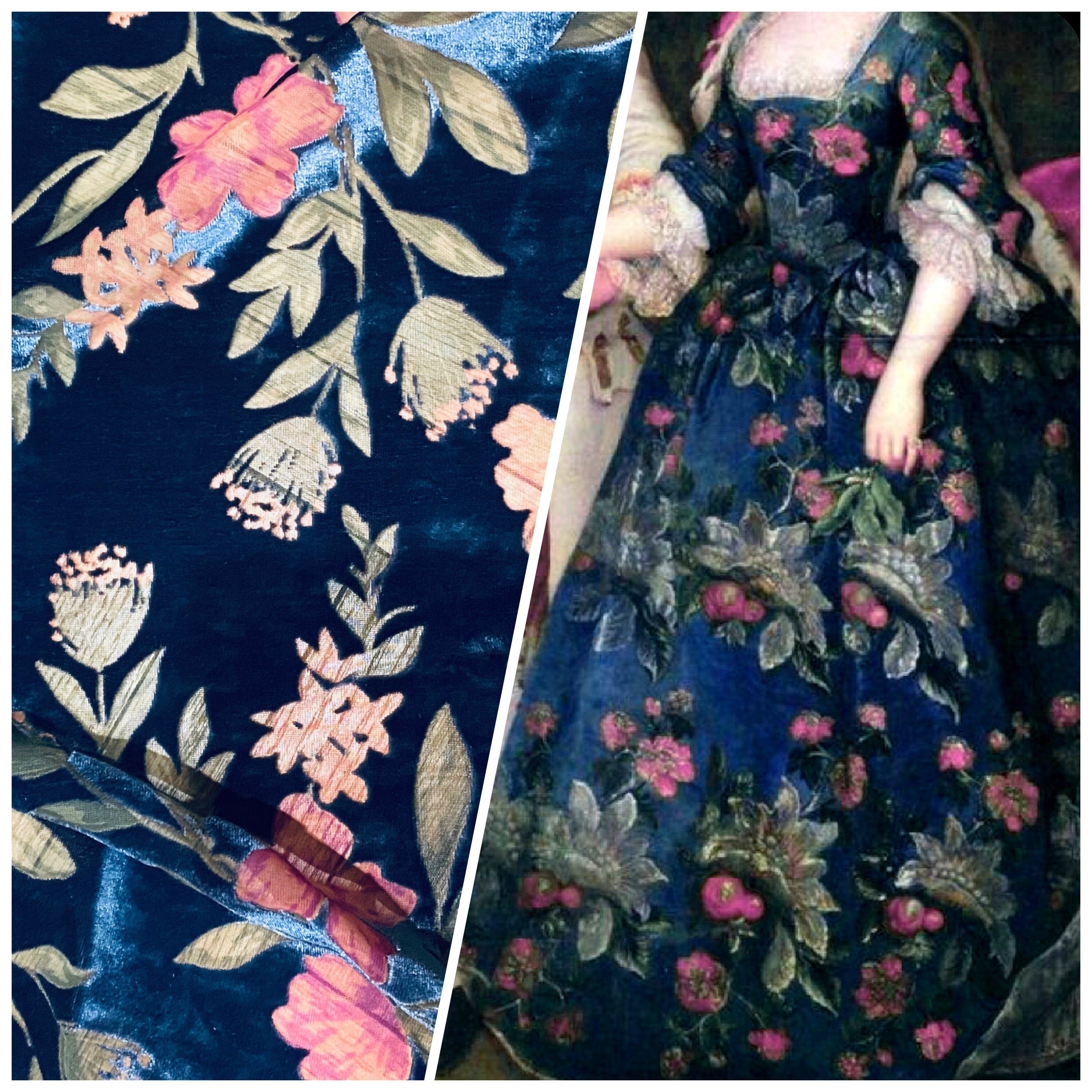 NEW! Miss Bonnie Designer Silk & Rayon Velvet Fabric - Rose Merlot- By The  Yard- 55” Wide