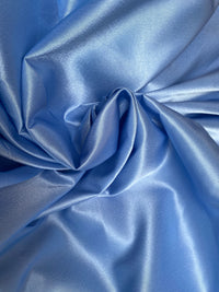 NEW Duchess Malaika "Faux Silk" Satin in Solid Cinderella Blue - Fancy Styles Fabric Pierre Frey Lee Jofa Brunschwig & Fils