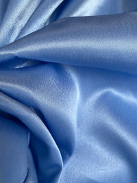 NEW Duchess Malaika "Faux Silk" Satin in Solid Cinderella Blue - Fancy Styles Fabric Pierre Frey Lee Jofa Brunschwig & Fils