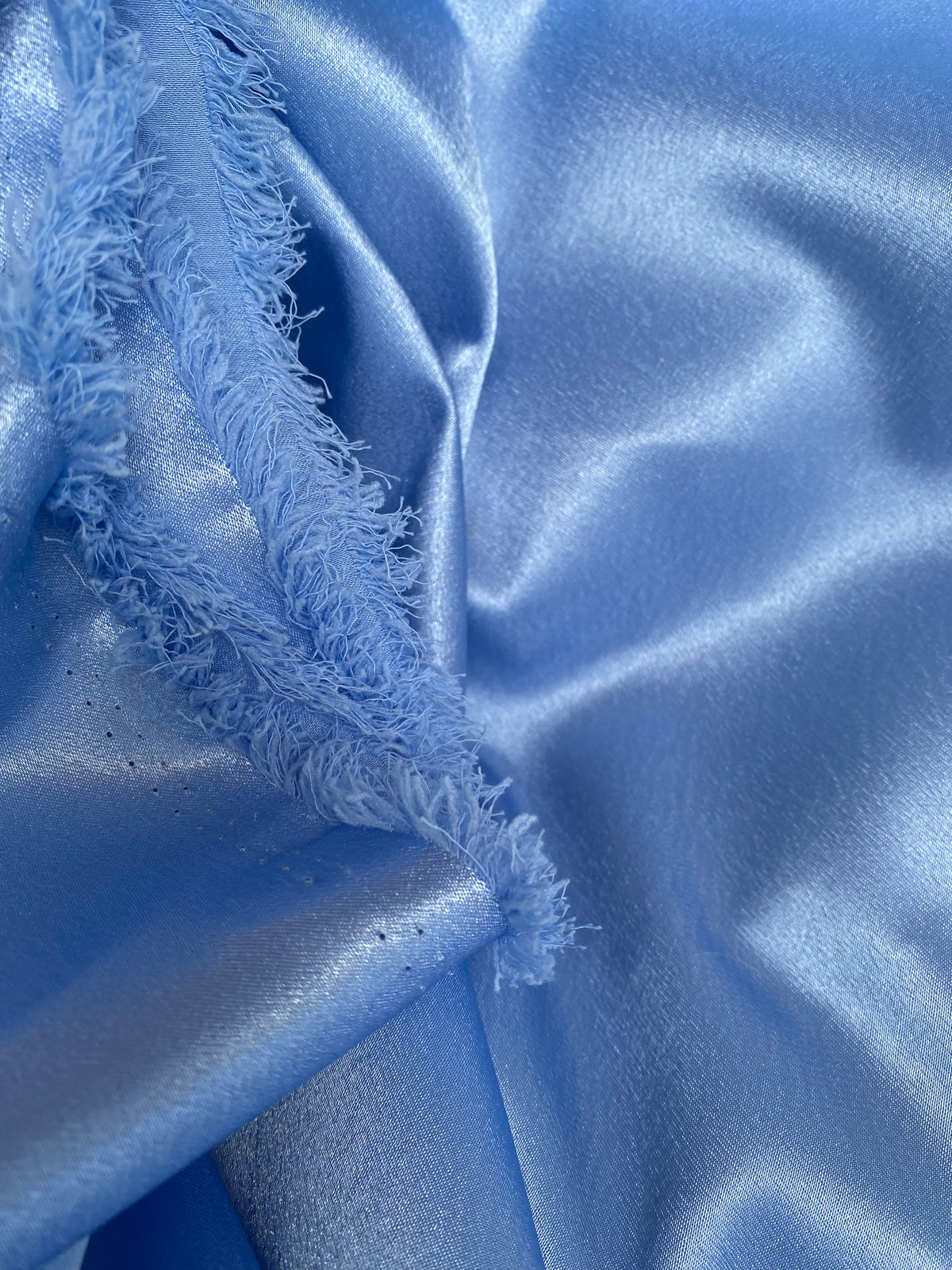 NEW Duchess Malaika "Faux Silk" Satin in Solid Cinderella Blue - Fancy Styles Fabric Pierre Frey Lee Jofa Brunschwig & Fils