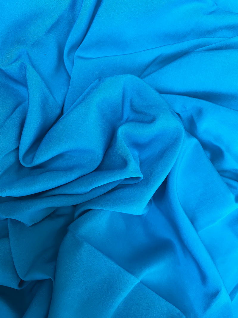 NEW Contessa Zahra 100% Rayon Lightweight Dress Fabric in Turquoise