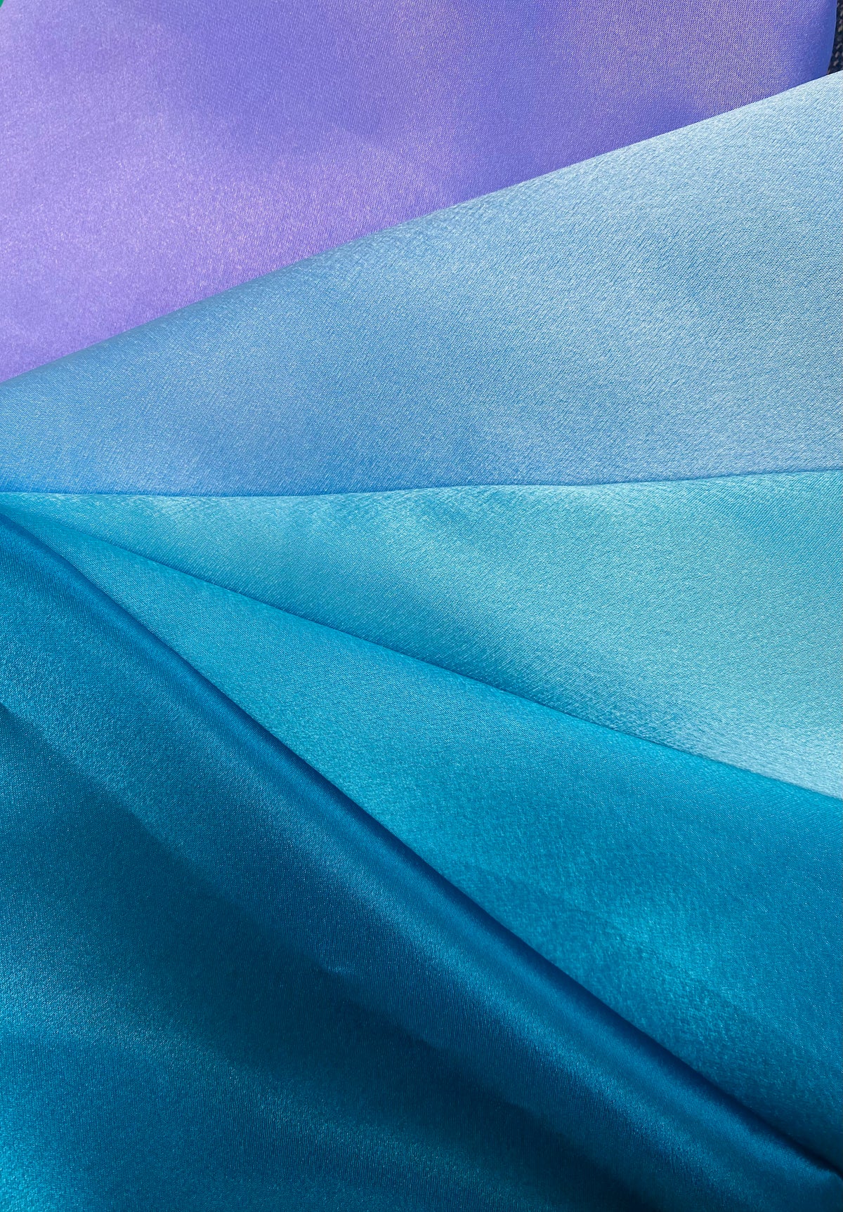 NEW Duchess Malaika "Faux Silk" Satin in Solid Cinderella Blue - Fancy Styles Fabric Pierre Frey Lee Jofa Brunschwig & Fils
