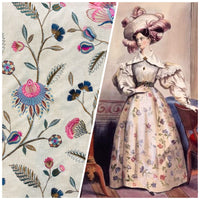 NEW Princess Amberley Floral Designer Fabric Made in India in Pink - Fancy Styles Fabric Pierre Frey Lee Jofa Brunschwig & Fils