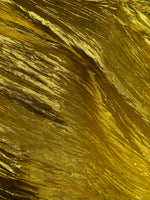 NEW Princess Amira Gold Metallic Crinkle "Faux Silk" Organza