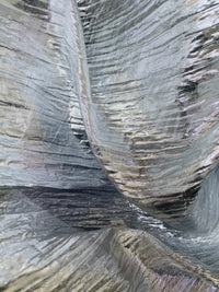 NEW Princess Amira Silver Metallic Crinkle "Faux Silk" Organza - Fancy Styles Fabric Pierre Frey Lee Jofa Brunschwig & Fils