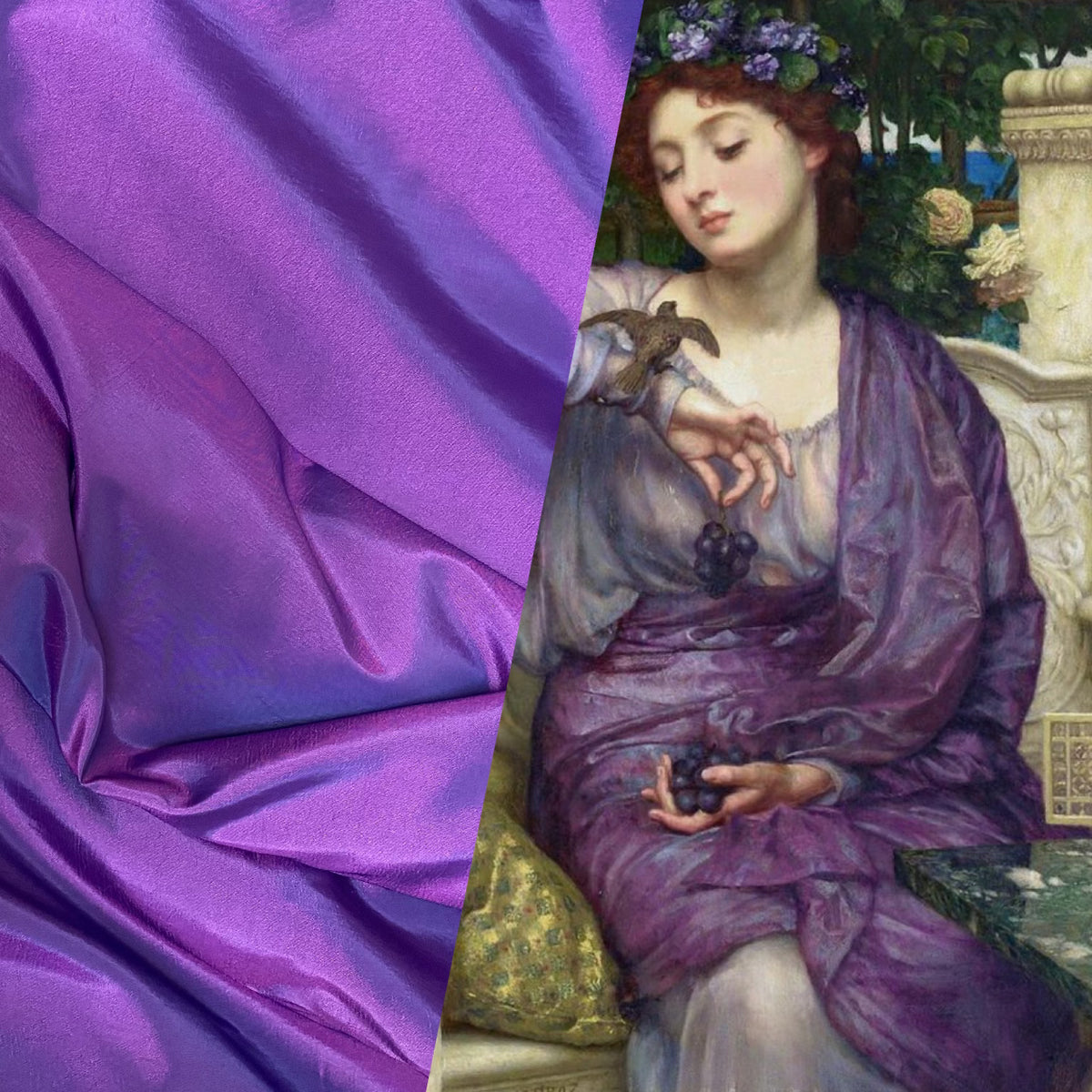 NEW Queen Unn "Faux Silk" Taffeta Solid Magenta with Blue Iridescence - Fancy Styles Fabric Pierre Frey Lee Jofa Brunschwig & Fils
