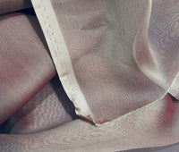 NEW Princess Deseray Silk Polyester Blend Chiffon Fabric in Gray with Rose Pink Iridescence - Fancy Styles Fabric Pierre Frey Lee Jofa Brunschwig & Fils