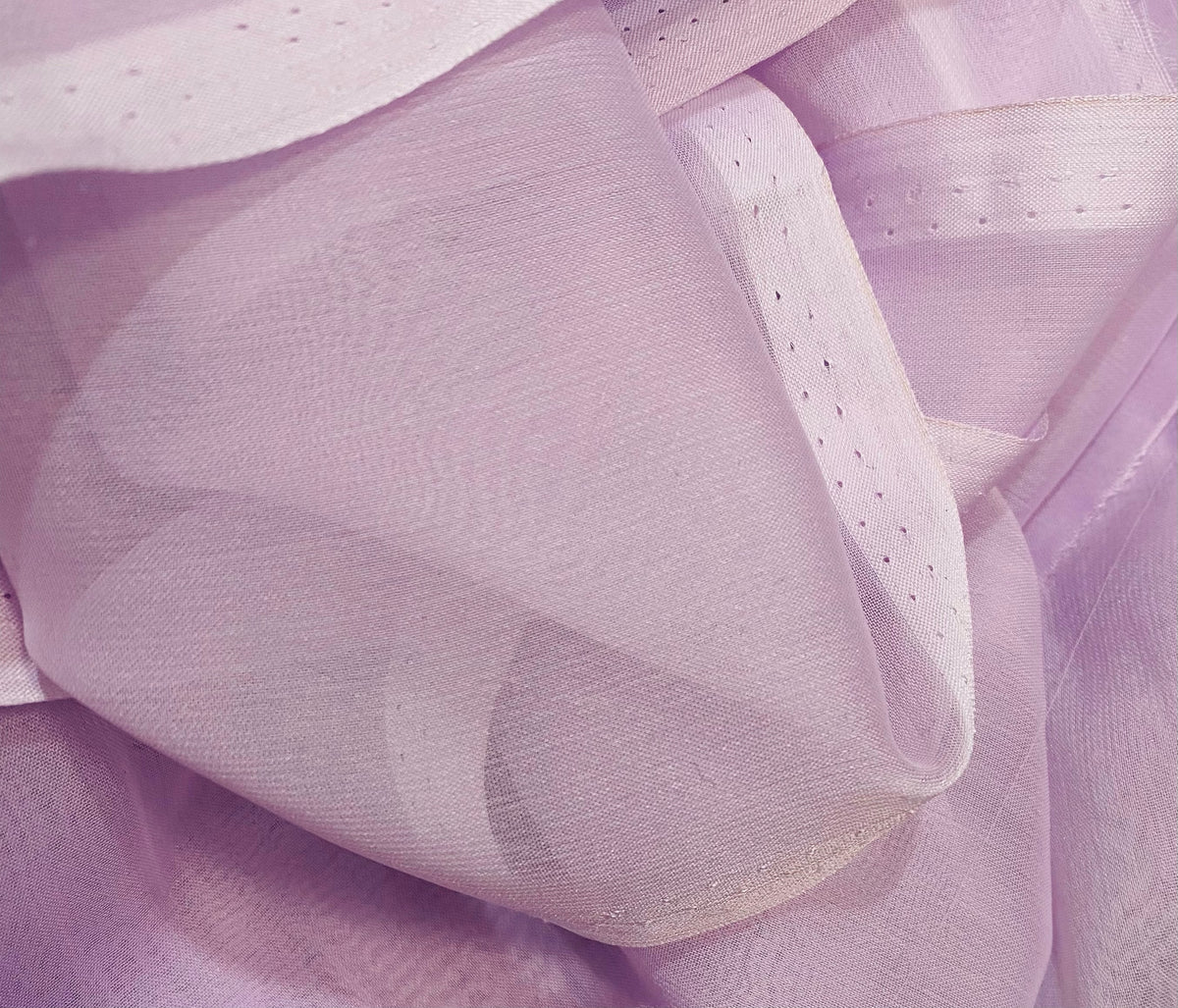 NEW Princess Deepti Silk Polyester Blend Chiffon Fabric in Lilac - Fancy Styles Fabric Pierre Frey Lee Jofa Brunschwig & Fils