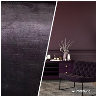 Designer Antique Inspired Velvet Fabric - Midnight Plum - Upholstery - Fancy Styles Fabric Pierre Frey Lee Jofa Brunschwig & Fils