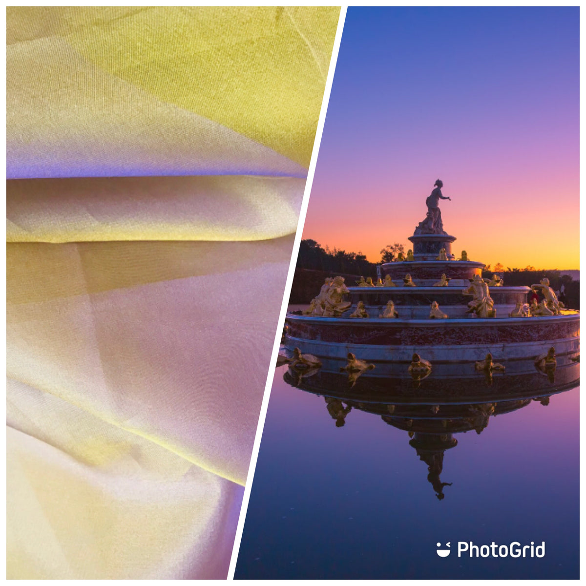 NEW 100% Silk Organza Jewel Purple & Yellow Iridescence - Fancy Styles Fabric Pierre Frey Lee Jofa Brunschwig & Fils