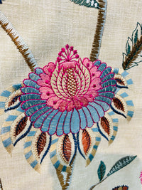 NEW Princess Amberley Floral Designer Fabric Made in India in Pink - Fancy Styles Fabric Pierre Frey Lee Jofa Brunschwig & Fils