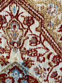 NEW Prince Charles Designer Kilim Rug Inspired Geometric Medallion Upholstery Fabric Red - Fancy Styles Fabric Pierre Frey Lee Jofa Brunschwig & Fils