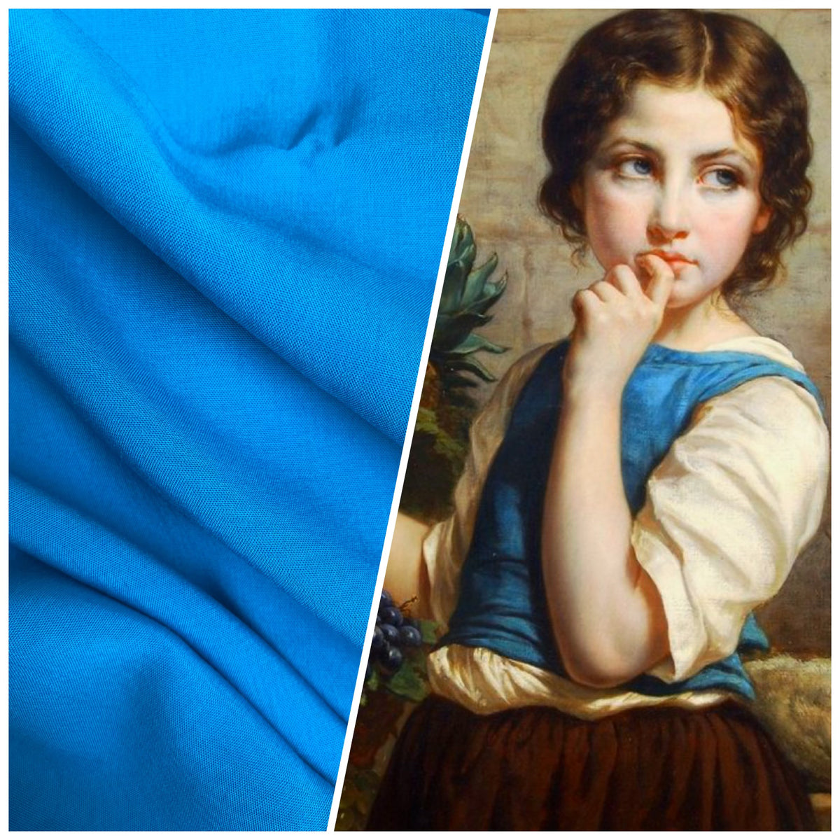 NEW Contessa Zahra 100% Rayon Lightweight Dress Fabric in Turquoise - Fancy Styles Fabric Pierre Frey Lee Jofa Brunschwig & Fils