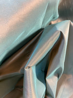 NEW Lady Lisa 100% Silk Taffeta Fabric - Solid Aqua Blue with Peach Iridescence - Fancy Styles Fabric Pierre Frey Lee Jofa Brunschwig & Fils