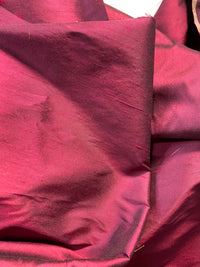 NEW Duchess Mable 100% Silk Dupioni - Solid Dark Red Fabric - Fancy Styles Fabric Pierre Frey Lee Jofa Brunschwig & Fils