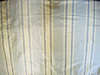 NEW Lady Amaranthe 100% Silk Taffeta Yellow & Purple Stripes - Fancy Styles Fabric Pierre Frey Lee Jofa Brunschwig & Fils