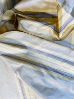 NEW Lady Amaranthe 100% Silk Taffeta Yellow & Purple Stripes - Fancy Styles Fabric Pierre Frey Lee Jofa Brunschwig & Fils
