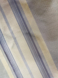 NEW Lady Amaranthe 100% Silk Taffeta Yellow & Purple Stripes - Fancy Styles Fabric Pierre Frey Lee Jofa Brunschwig & Fils