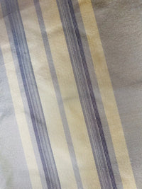 NEW Lady Amaranthe 100% Silk Taffeta Yellow & Purple Stripes - Fancy Styles Fabric Pierre Frey Lee Jofa Brunschwig & Fils