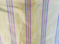 NEW Princess Josephine 100% Silk Taffeta Stripes Fabric - Golden Yellow, Green, Pink, Purple - Fancy Styles Fabric Pierre Frey Lee Jofa Brunschwig & Fils