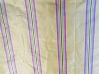 NEW Princess Josephine 100% Silk Taffeta Stripes Fabric - Golden Yellow, Green, Pink, Purple - Fancy Styles Fabric Pierre Frey Lee Jofa Brunschwig & Fils