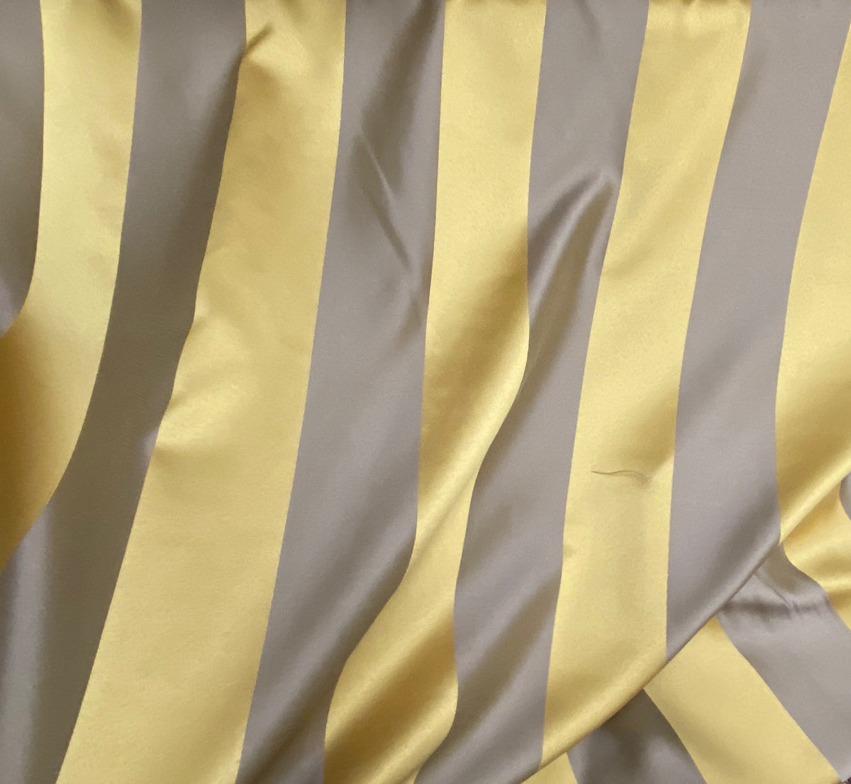NEW Designer Striped Upholstery & Drapery Fabric - Gold and Gray - Fancy Styles Fabric Pierre Frey Lee Jofa Brunschwig & Fils