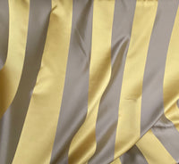NEW Designer Striped Upholstery & Drapery Fabric - Gold and Gray - Fancy Styles Fabric Pierre Frey Lee Jofa Brunschwig & Fils