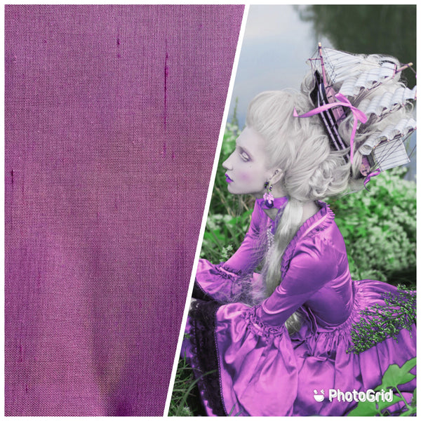 NEW Duchess Mable 100% Silk Dupioni Decorating Fabric - 55" Wide Orchid Pink Purple - Fancy Styles Fabric Pierre Frey Lee Jofa Brunschwig & Fils