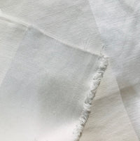 NEW Designer White Stripe 100% Cotton Sateen Fabric - 55" Wide - Fancy Styles Fabric Pierre Frey Lee Jofa Brunschwig & Fils