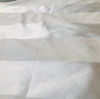 NEW Designer White Stripe 100% Cotton Sateen Fabric - 55" Wide - Fancy Styles Fabric Pierre Frey Lee Jofa Brunschwig & Fils