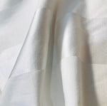 NEW Designer White Stripe 100% Cotton Sateen Fabric - 55" Wide - Fancy Styles Fabric Pierre Frey Lee Jofa Brunschwig & Fils