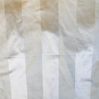 NEW Designer White Stripe 100% Cotton Sateen Fabric - 55" Wide - Fancy Styles Fabric Pierre Frey Lee Jofa Brunschwig & Fils