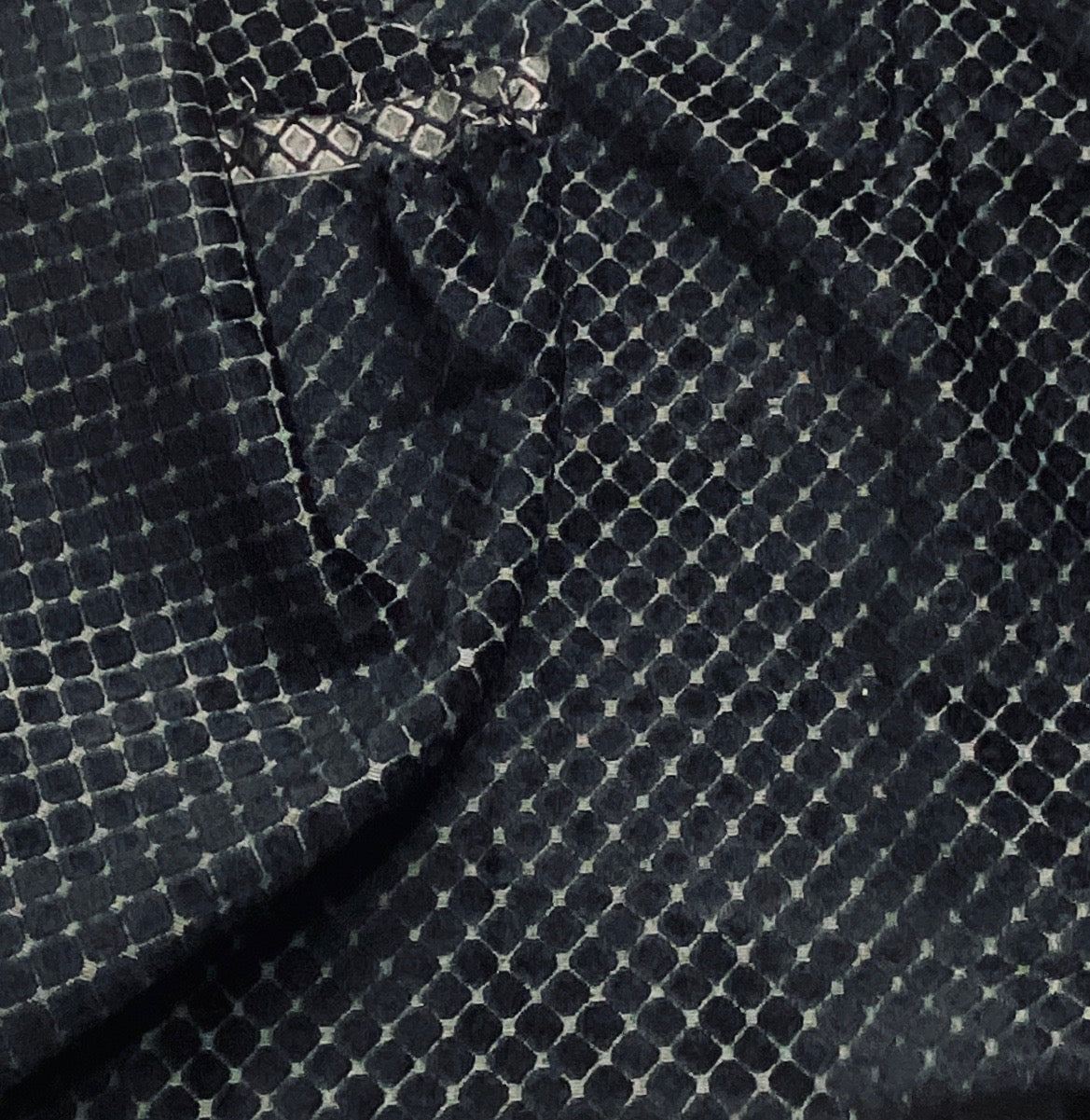 NEW Prince William Black Burnout Upholstery Drapery Chenille Fabric - Black and Gray - Fancy Styles Fabric Pierre Frey Lee Jofa Brunschwig & Fils