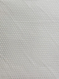 NEW Princess Donna Designer 100% Silk Taffeta Mini Diamond Embroidered Motif Fabric - Light Cream - Fancy Styles Fabric Pierre Frey Lee Jofa Brunschwig & Fils