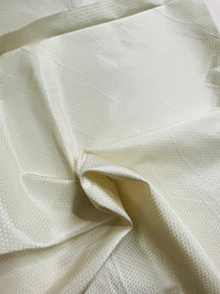 NEW Princess Donna Designer 100% Silk Taffeta Mini Diamond Embroidered Motif Fabric - Light Cream - Fancy Styles Fabric Pierre Frey Lee Jofa Brunschwig & Fils