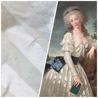 NEW Designer White Stripe 100% Cotton Sateen Fabric - 55" Wide - Fancy Styles Fabric Pierre Frey Lee Jofa Brunschwig & Fils
