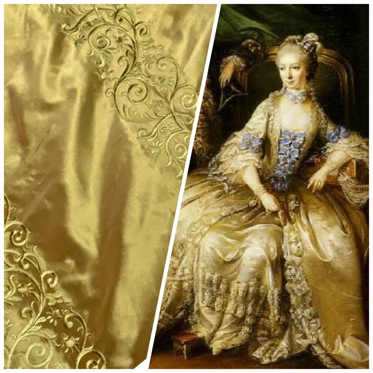 NEW Queen Chloe 100% Silk Taffeta Embroidered Fabric - Khaki Gold & Pink Highlights - Fancy Styles Fabric Pierre Frey Lee Jofa Brunschwig & Fils