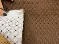 Princess Amy 100% Silk Designer Brown Quilted Fabric - Fancy Styles Fabric Pierre Frey Lee Jofa Brunschwig & Fils