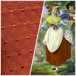 Princess Amy 100% Silk Designer Brick Red Quilted Fabric - Fancy Styles Fabric Pierre Frey Lee Jofa Brunschwig & Fils