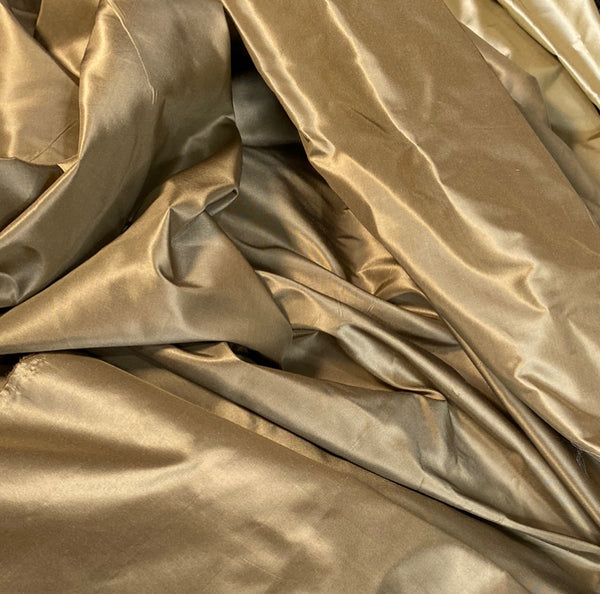 NEW Lady Lisa Designer 100% Silk Taffeta Fabric Solid Gold - Fancy Styles Fabric Pierre Frey Lee Jofa Brunschwig & Fils