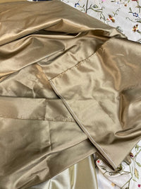 NEW Lady Lisa Designer 100% Silk Taffeta Fabric Solid Gold - Fancy Styles Fabric Pierre Frey Lee Jofa Brunschwig & Fils