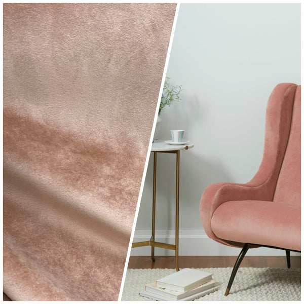 NEW Designer Upholstery Drapery Velvet Fabric with Backing - Pink - Fancy Styles Fabric Pierre Frey Lee Jofa Brunschwig & Fils