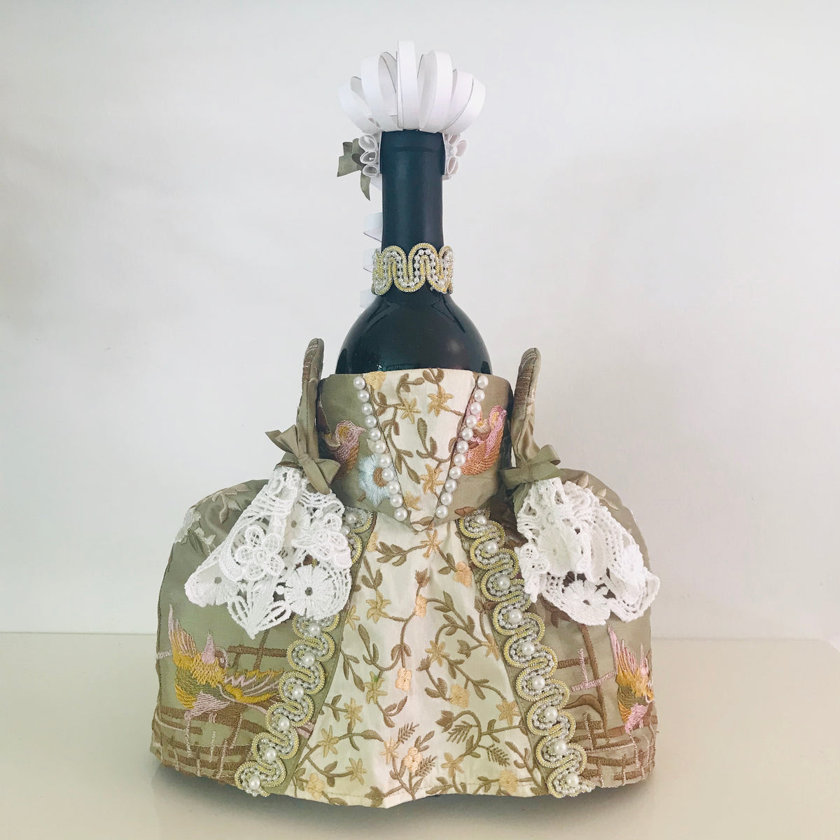 18th Century Wine Bottle Dress Pattern - Fancy Styles Fabric Pierre Frey Lee Jofa Brunschwig & Fils