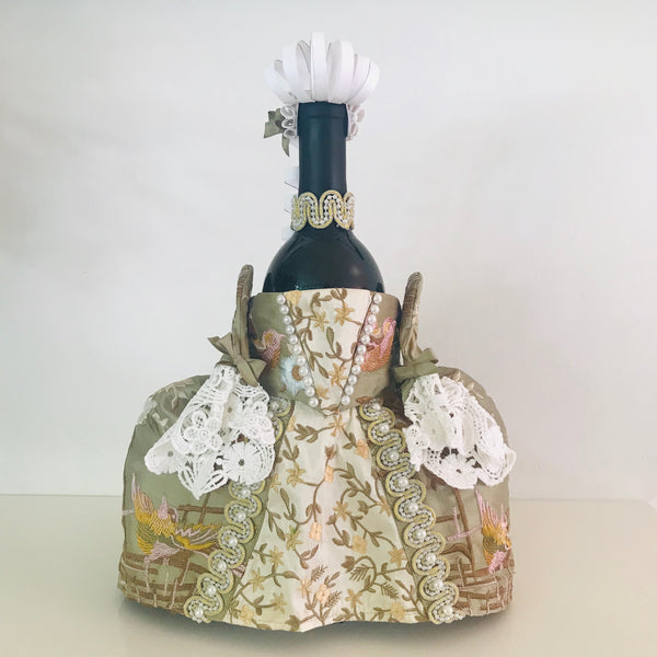 18th Century Wine Bottle Dress Pattern - Fancy Styles Fabric Pierre Frey Lee Jofa Brunschwig & Fils