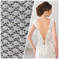 NEW Designer Bridal Beaded Mesh Floral Lace with Pearls Fabric - Fancy Styles Fabric Pierre Frey Lee Jofa Brunschwig & Fils