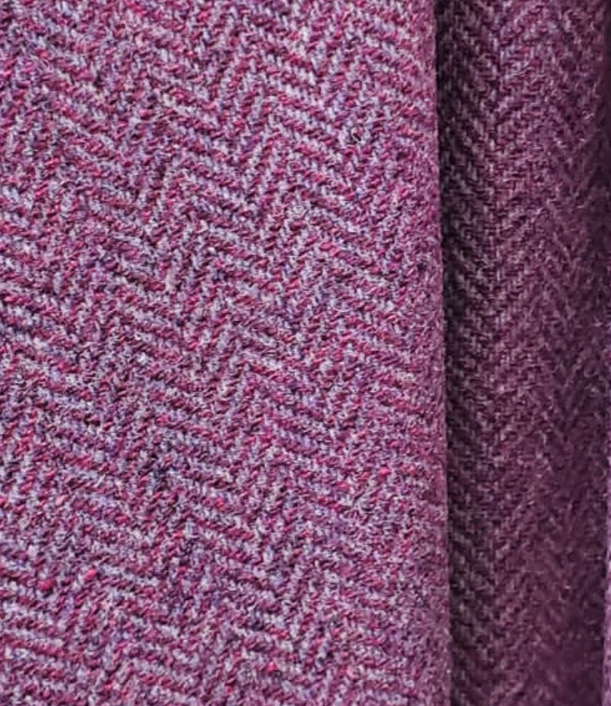 Close-Out Princess Cecilia Designer Runway Imported Herringbone Wool Woven  Fabric By the Yard