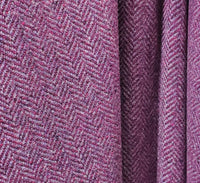 NEW 100% Wool Made in Italy Chevron Herringbone Mauve Pink Coat Fabric - Fancy Styles Fabric Pierre Frey Lee Jofa Brunschwig & Fils